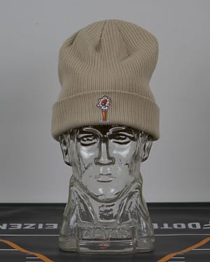Foto von der Football und Weizen Beanie in der Farbe "Sand"